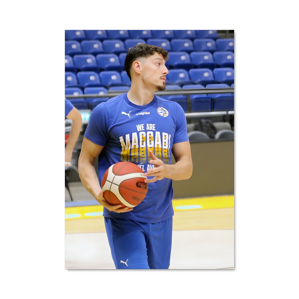 Poster Maccabi tel – affiche Basketball